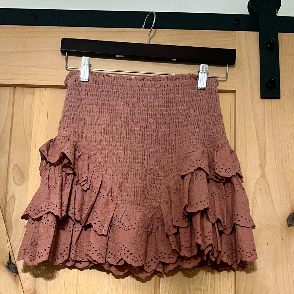 rose pink skirt